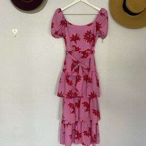 Long cute pink dress !!!